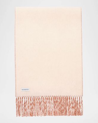 Burberry Knight Two-Tone Cashmere Scarf