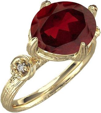I.Reiss Company 14K 3.55 ct. tw. Diamond & Garnet Cocktail Ring
