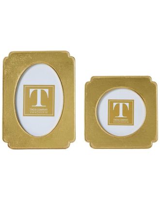 Two's Company Set Of 2 Leaf Photo Frames