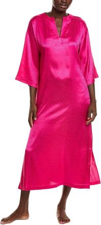 Natori Wilderness Satin Jacquard Caftan