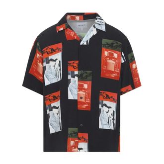 Carhartt Work in Progress Carhartt Wip, Short Sleeve Shirts, male, Multicolor, Size: L Sean Hamilton Shirt