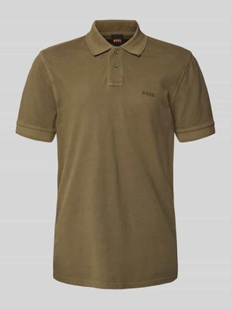 Boss Orange by Hugo Boss BOSS Orange Regular Fit Poloshirt aus reiner Baumwolle Modell PRIME in Khaki, Gr&ouml;&szlig;e L