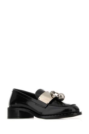 Prada Womens Black Leather Loafers Nero Calfleather Mocassini