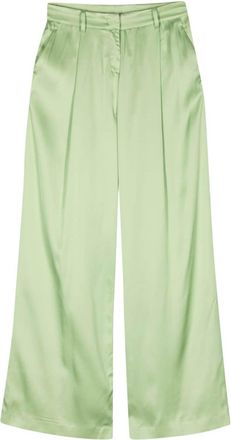 N°21 Hose satin palazzo trousers - women - Viscose - 40 - Green