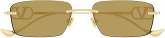 Valentino Garavani Vg0067S Zonnebril - Dames - Accessoires - Geel - Maat: ONE Size Nylon