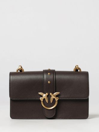 Pinko Mini borsa a tracolla Love One Classic in pelle liscia con fibbia Love Birds