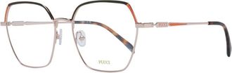 Pucci Ros&eacute;gouden Vierkante Optische Monturen - Dames - Brillen - Roze - ONE Size - Accessoires