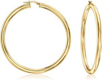 Ross-Simons Italian 18kt Gold Over Sterling Large Hoop Earrings