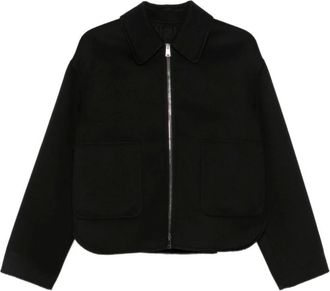 Fendi FF Zucca Wool Blouson - Dames - Jassen - Zwart - Maat: XS Wol