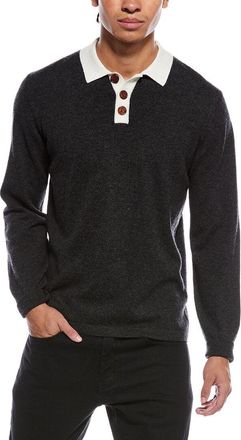 Brodie Solid Wool & Cashmere-Blend Rugby Shirt