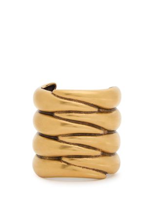 Khaite Cyclone Sculpted 18kt Gold-plated Cuff - One Size
