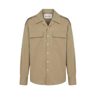 Ami Saharienne Shirt - male - Ami Paris - Casual Shirts - Beige - 3XL - Shirts