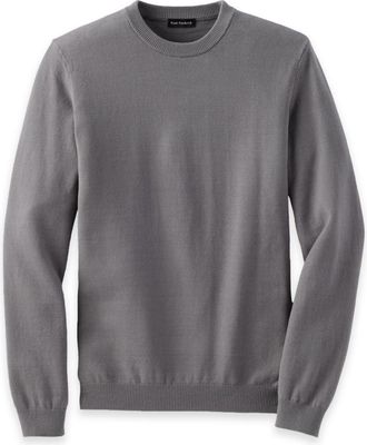Paul Fredrick Cotton Blend Crewneck Sweater