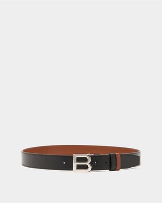 Bally B Logo Adjustable And Reversible Belt in Leather in Multi at Nordstrom, Size 100