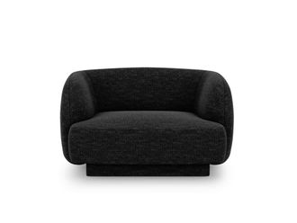 MICADONI Sill&oacute;n de tejido chenilla negro