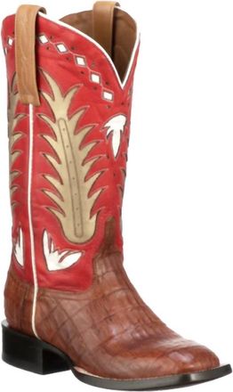 Lucchese Womens Lantana Caiman Boot In Red