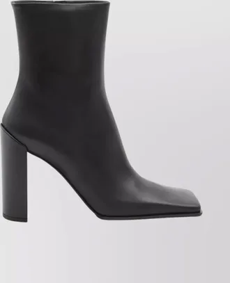 Alaia leather square-toe ankle boots
