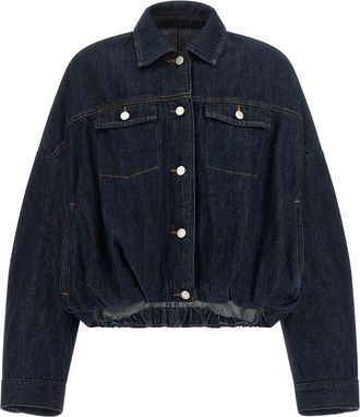 Dries Van Noten Vesto Balloon-hem Denim Jacket