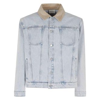 Dr&ocirc;le de Monsieur Denim Jackets, male, Blue, Size: L La Veste Jean D&eacute;lav&eacute;e