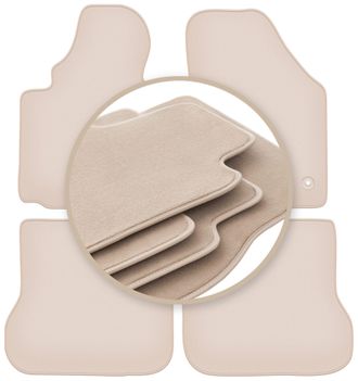 OEM Alfombrillas Beige Premium Para Volkswagen Caddy 2k Fl Monovolumen 2010-2015
