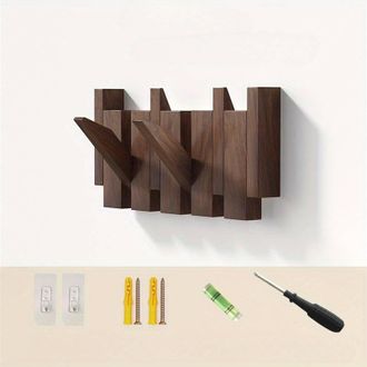 OEM Perchero De Pared Con M&uacute;ltiples Ganchos Para La Entrada: Ideal Para Colgar Abrigos, Llaves, Sombreros, Toallas Y Bolsos Su Dise&ntilde;o Que Ahorra Espacio E