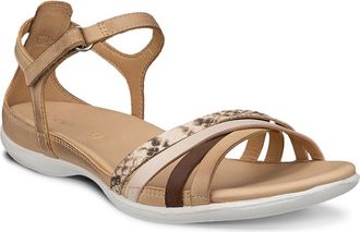 Ecco Flash Ankle Strap Sandal in Powder/limestone/Cocoa at Nordstrom, Size 10-10.5Us