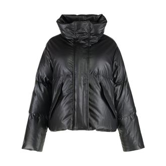 Maison Margiela Piumino in finta pelle - - Jackets - Donna - Nero - M