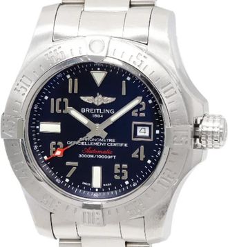 Breitling Pre-owned Metal watches - Heren - Vintage Horloges - Zwart - ONE Size - Wol - Vintage
