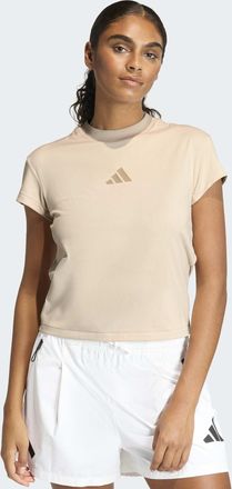 adidas T-Shirt ADIDAS SPORTSWEAR ADIDAS Z.N.E. KIDS, Damen, Gr. XL, crystal linen, Obermaterial: 75% Polyester, 25% Elasthan, Rundhals, Shirts T-Shirt