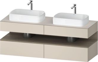 Duravit Qatego Consola Mueble Bajo Lavabo, 2 Extensiones, 2 - Duravit