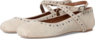 Free People Grace Gems Ballet Flats Womens Flat Shoes Sand Hairy Suede : EU 36.5 (US Womens 6.5) M, Leather
