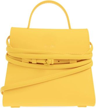 Moschino Handtas met Logo - Dames - Handtassen - Geel - ONE Size - Tassen