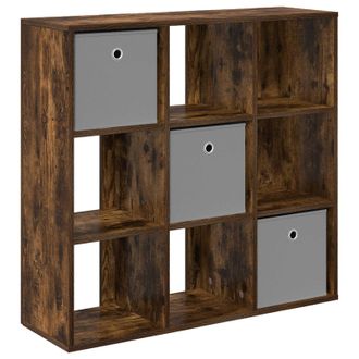 vidaXL Aparador Con Caj&oacute;n Roble Ahumado 88,5 X 29 X 84,5 Cm Vidaxl