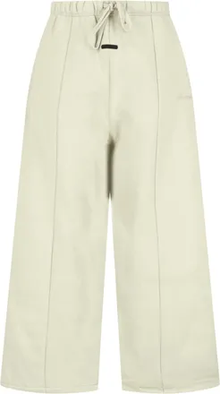 Fear of God Beige Wide-Leg Cropped Seam Trousers
