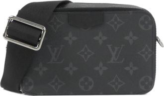 Louis Vuitton Black Coated Canvas Shoulder Bag (Pre-Owned)