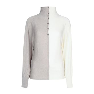 Jacquemus Truien & Vesten, Dames, Beige, S, Leer, Le Polo Losange
