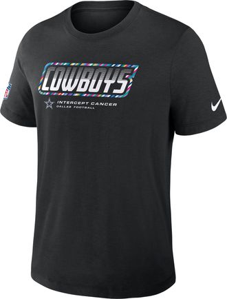 Nike Dallas Cowboys Crucial Catch Sideline Nike Mens Dri-FIT NFL T-Shirt in Black | 034J00AZU9-F9R
