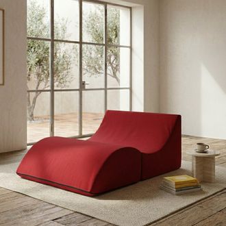 Dmora Talamo Italia - Cama Plegable Annabella, Puf Convertible En Cama De Matrimonio, 100% Made In Italy, Puf Convertible En Chaise Longue En Ecopiel, Cm 10