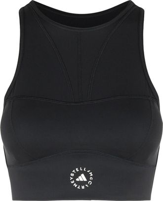 adidas by Stella McCartney Tpr Sporty Top In Black Polyamide Blend