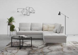 Inosign Ecksofa »Palm Beach L-Form« Federkern, mit Sitztiefenverstellung, wahlweise mit Bettfunktion