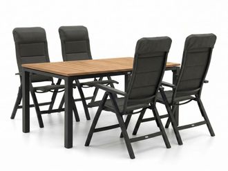 Bellagio la vita attrattiva Forza Tione/Linosa 100cm dining tuinset 5-delig verstelbaar