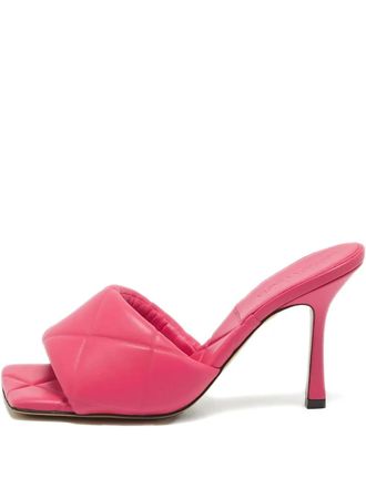 Bottega Veneta quilted leather sandals - Pink