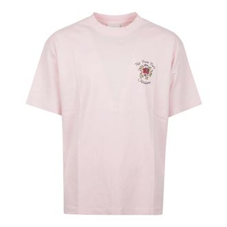 Dr&ocirc;le de Monsieur T-Shirts, male, Pink, Size: L Slogan Rose T-Shirt