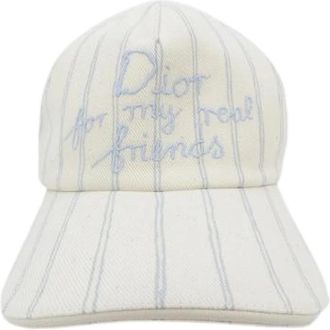 Dior Pre-owned Accessories, male, Beige, Size: ONE SIZE Pre-owned Cap Hat