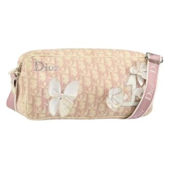 Dior Pre-owned Cross Body Bags, female, Pink, Size: ONE SIZE Pre-owned Vintage Plastic Crossbody Bag