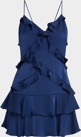 Ramy Brook Maria Ruffle Mini Dress