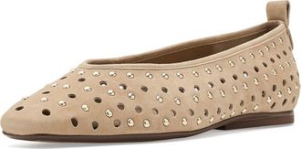 Naturalizer 27 Edit Carla Womens Flat Shoes Dune Dust Suede : 6.5 M (B), Leather