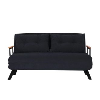 Calicosy Sof&aacute; cama 2 plazas L133 cm - Negro