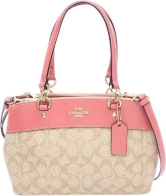Coach Pre-owned Handbags, female, Beige, Size: ONE SIZE Pre-owned Canvas handbags