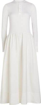 Polo Ralph Lauren Henley Cotton Midi Dress - White - XL (UK16 / XL)